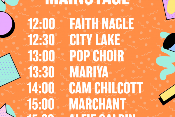 Mainstage-schedule