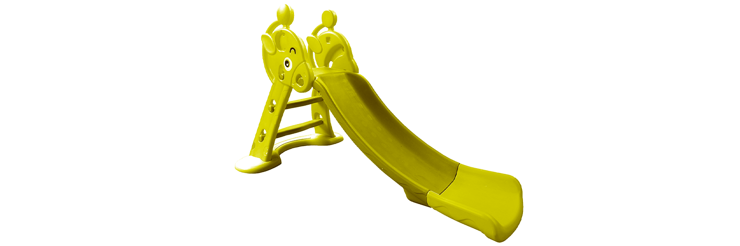 Small yellow toy slide